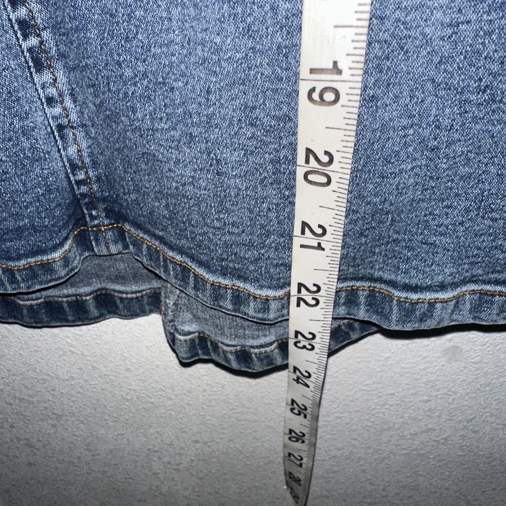 Vtg Y2K Xoxo Denim Skirt Blue Size 0 Stretch - Picture 12 of 12